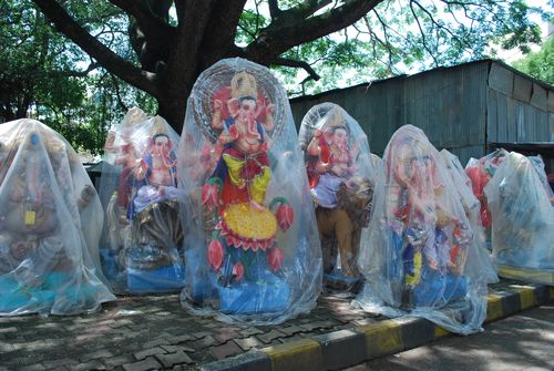Ganesh with Sunflower
