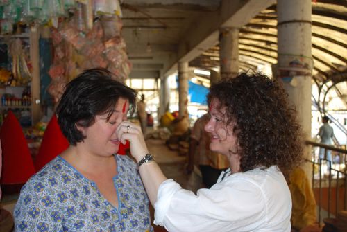 Hey,  You have some Kumkum on your nose