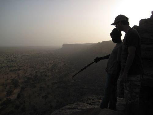 Paul and Guide Looking Down From Begnemato