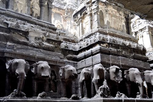Ellora Elephants